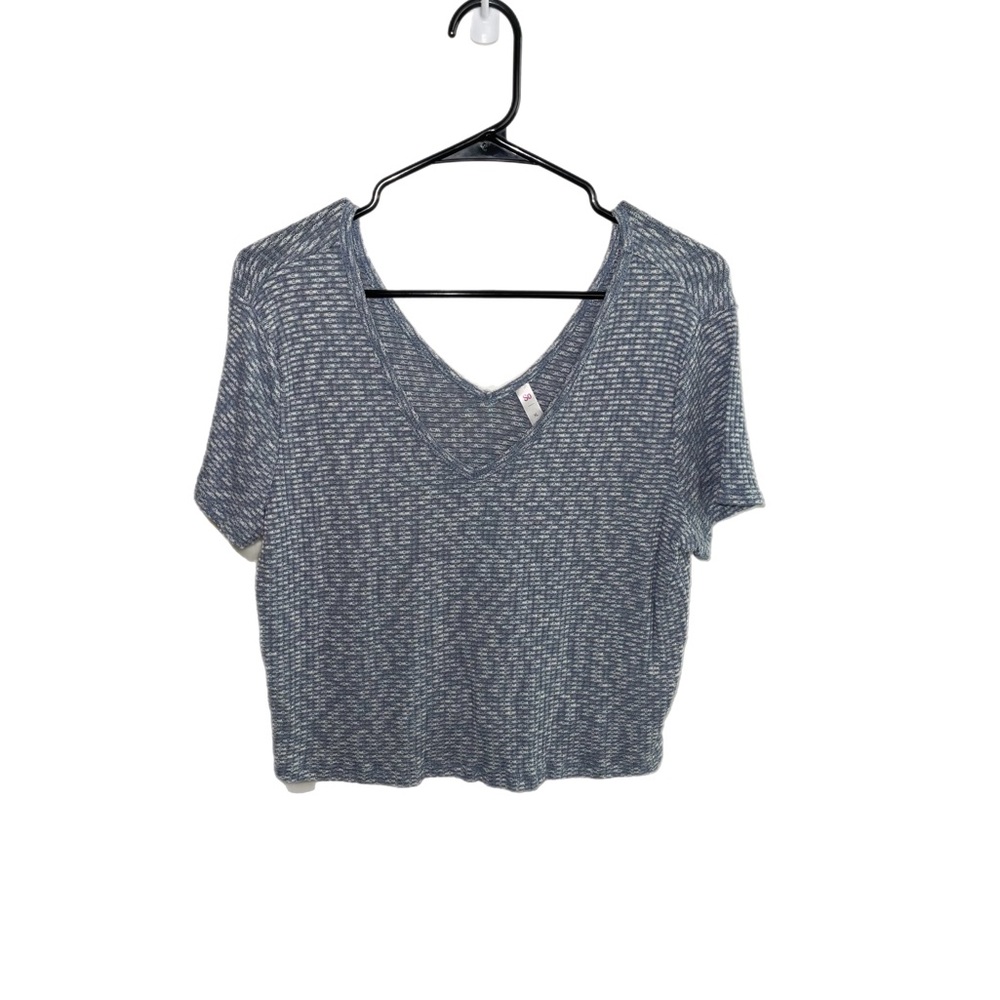 Blue v-neck crop top -SO Kohl’s
